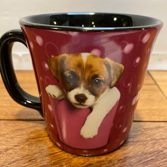 Keith Kimberlin Puppy Coffee Mug Set- 2 Jack Russell Terrier Mugs / Cups - Picture 7 of 9